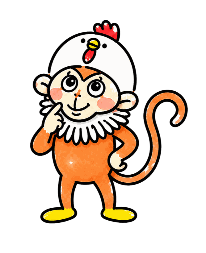 案内する一のキャラクター