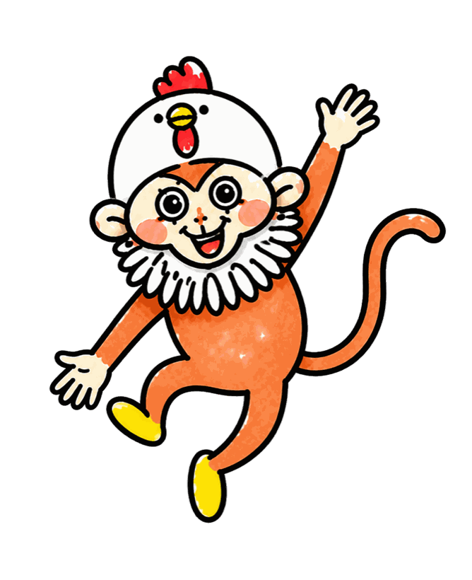楽しそうに踊る一のキャラクター